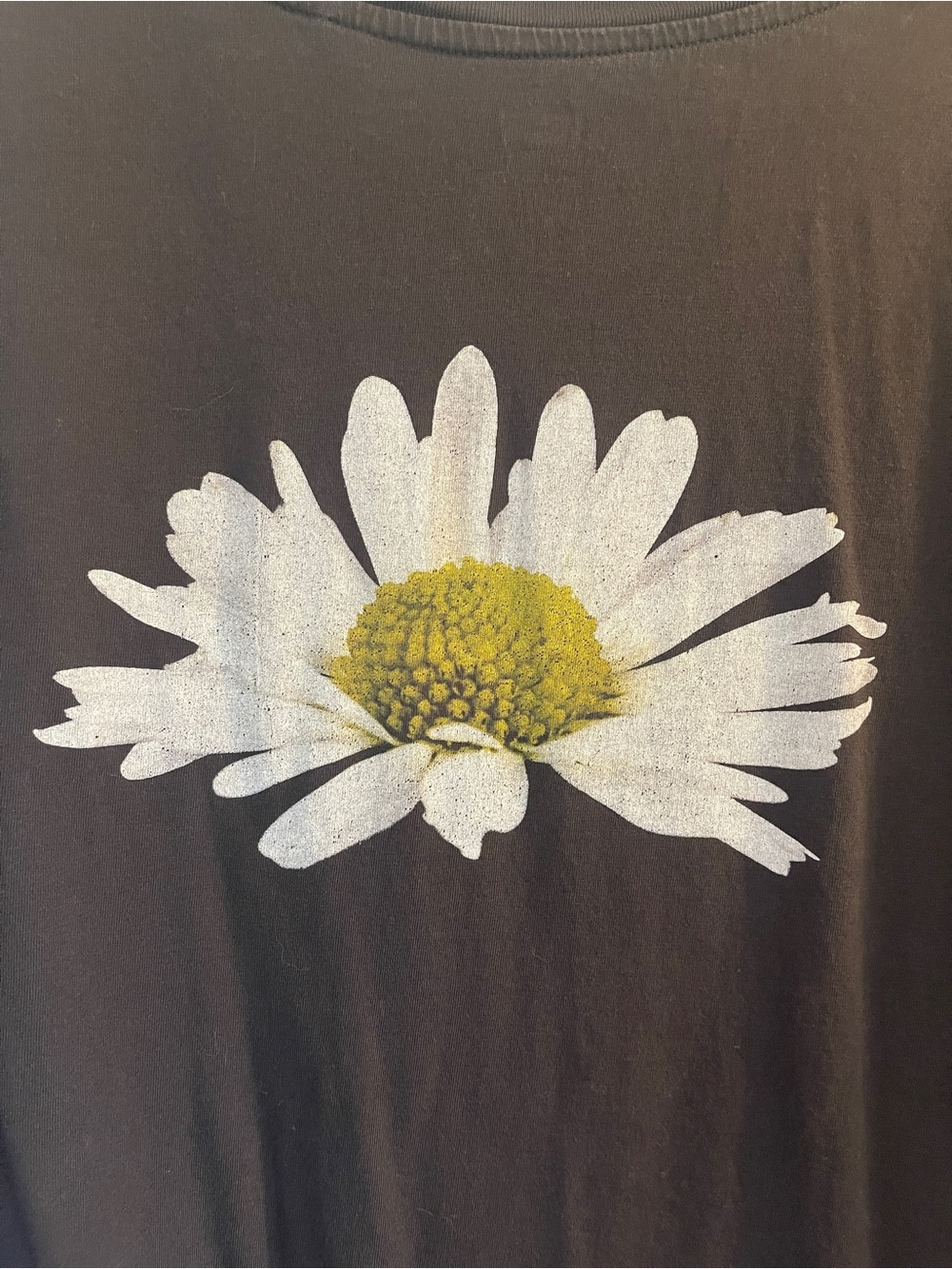 LEVI’S Faded Black Long Sleeve Tee with Daisy Print Details - Picture 6 of 7